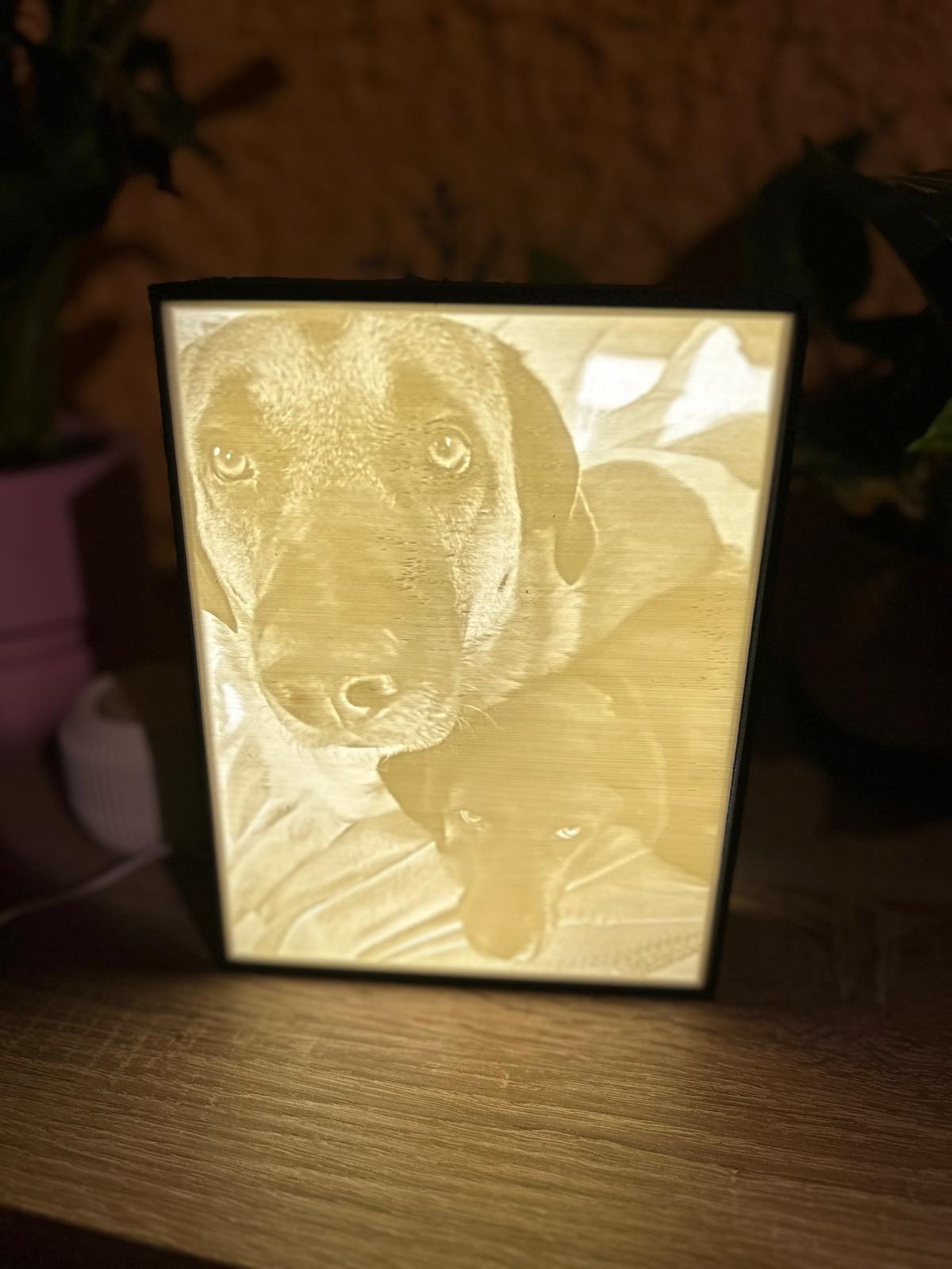 📸 Personalisiertes Lithophane LED-Bild mit deinem Foto – Einzigartige Deko mit Wow-Effekt!