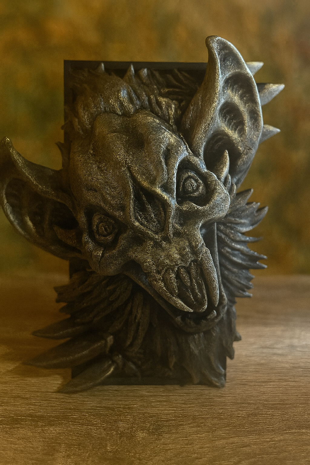 Book Nook „Bat“ | Handveredeltes Unikat aus PLA | Fantasy Regal Deko mit Fledermaus