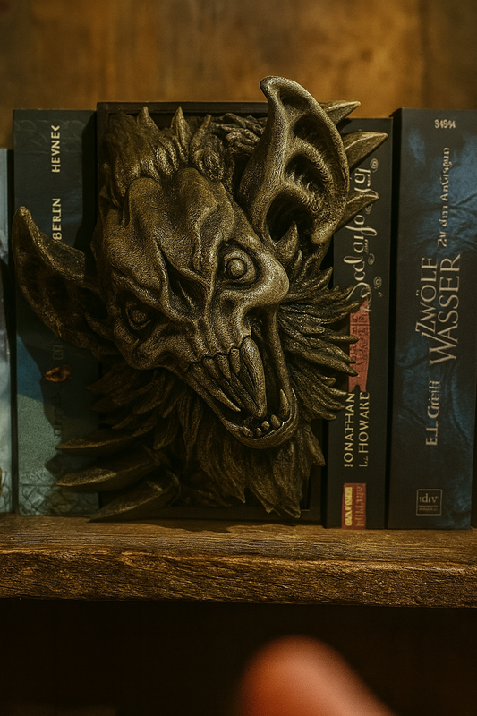 Book Nook „Bat“ | Handveredeltes Unikat aus PLA | Fantasy Regal Deko mit Fledermaus
