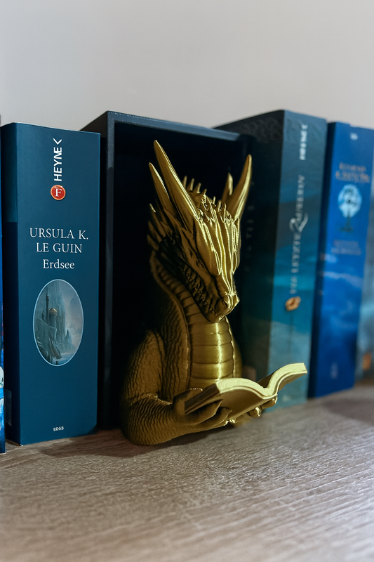🐉 Book Nook „The Reading Dragon“ – Magische Drachen-Bibliothek