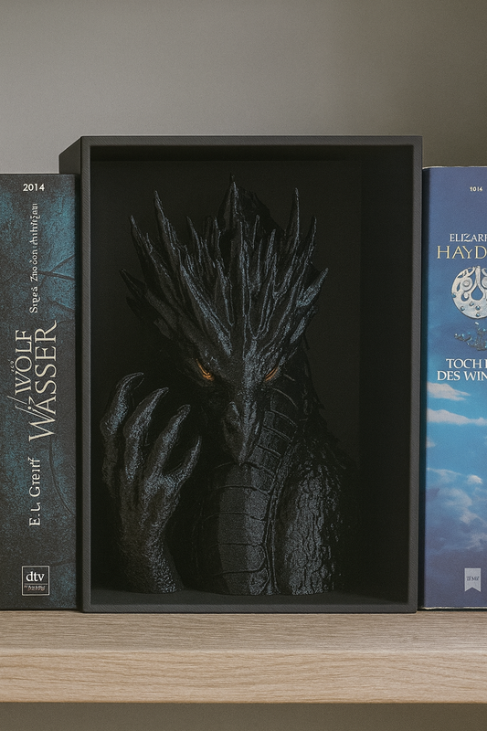 🐉 Book Nook „Frostdrache“ – Magie für dein Bücherregal