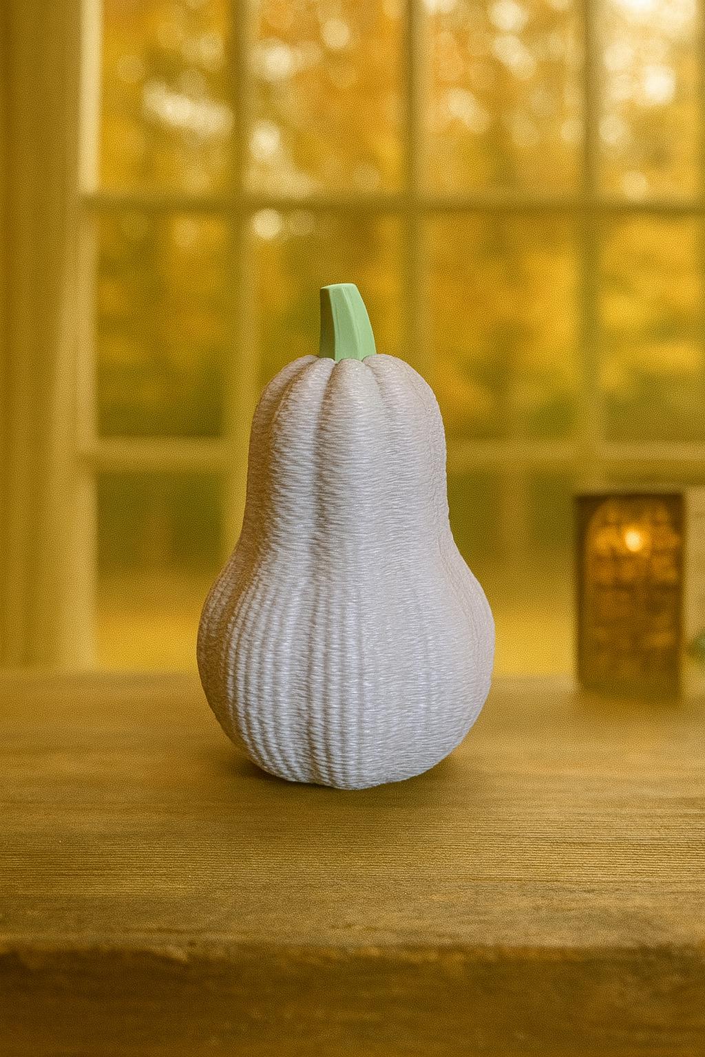 🎃 Moderne & minimalistische Butternut-Kürbis-Deko – 2er Set