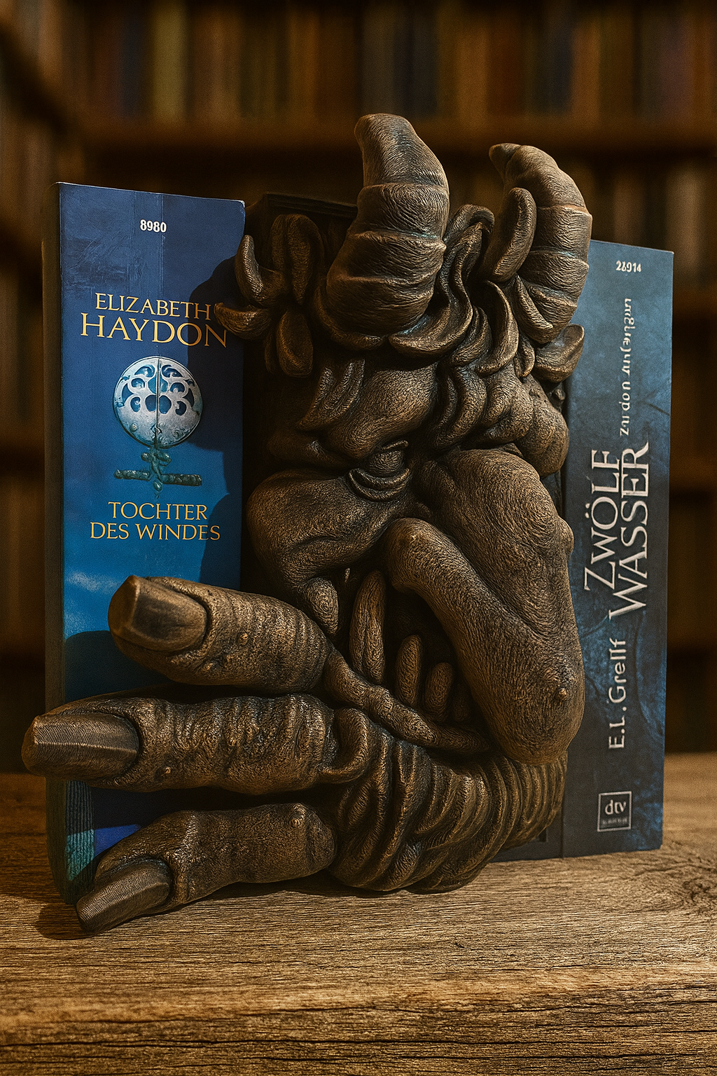 👹 Book Nook "Troll" – Ein mythischer Wächter für dein Bücherregal