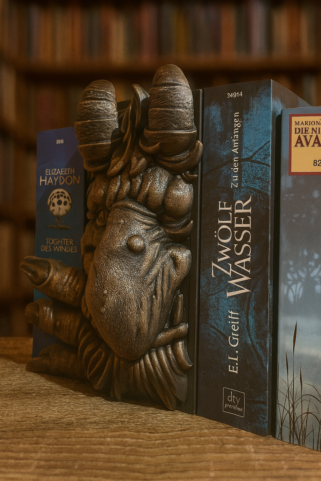 👹 Book Nook "Troll" – Ein mythischer Wächter für dein Bücherregal