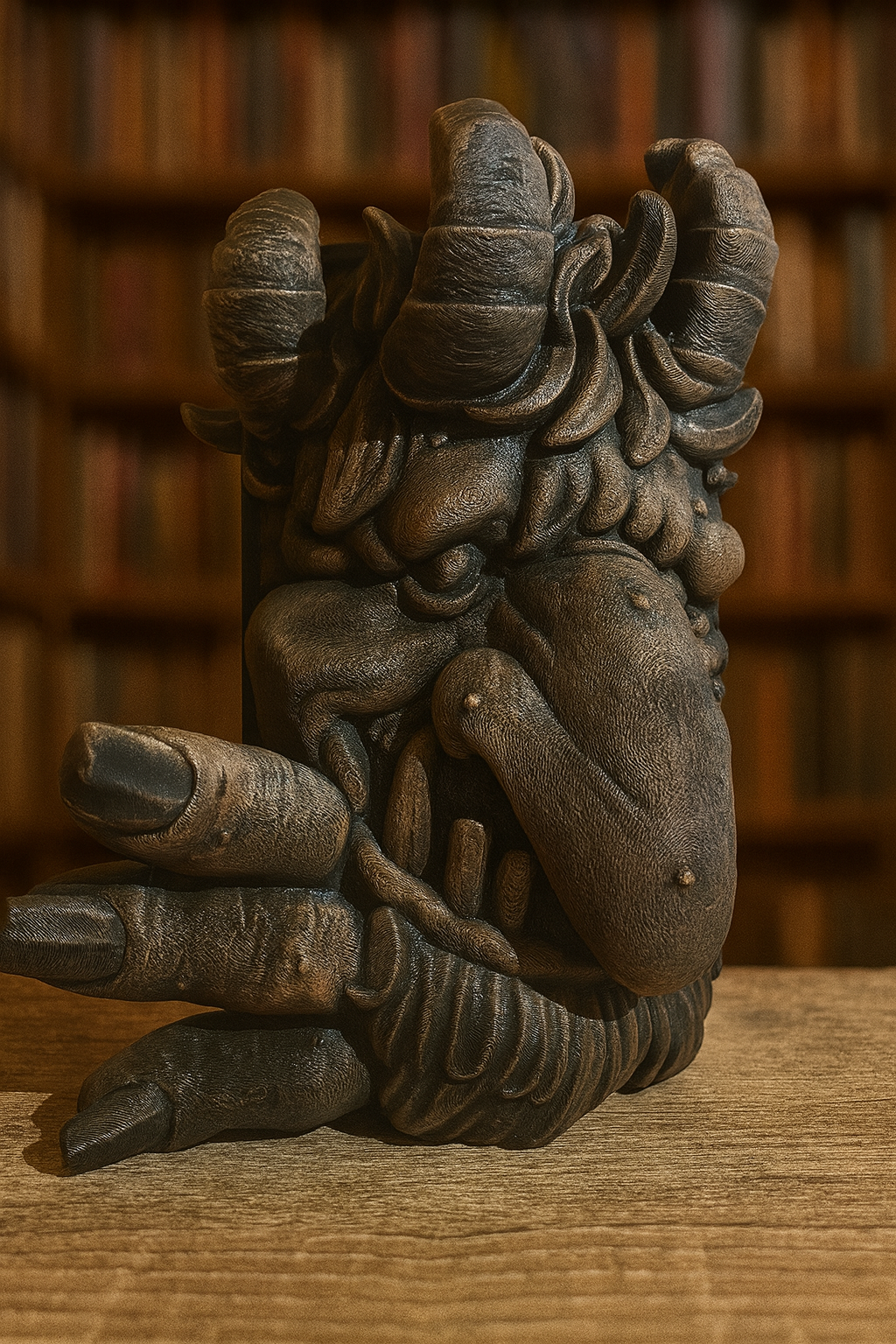 👹 Book Nook "Troll" – Ein mythischer Wächter für dein Bücherregal