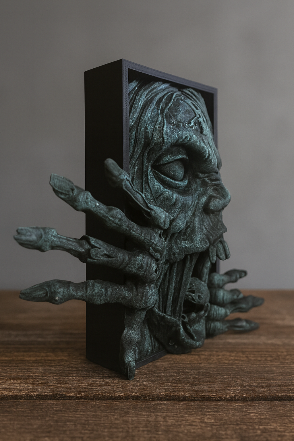 Book Nook „Zombie“ | Horror Regal Deko | 3D Druck Unikat