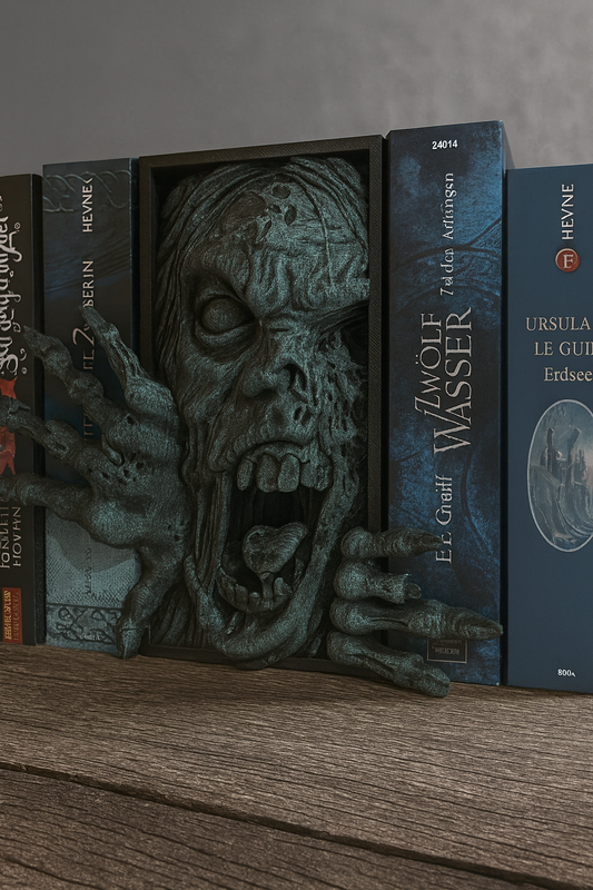 Book Nook „Zombie“ | Horror Regal Deko | 3D Druck Unikat