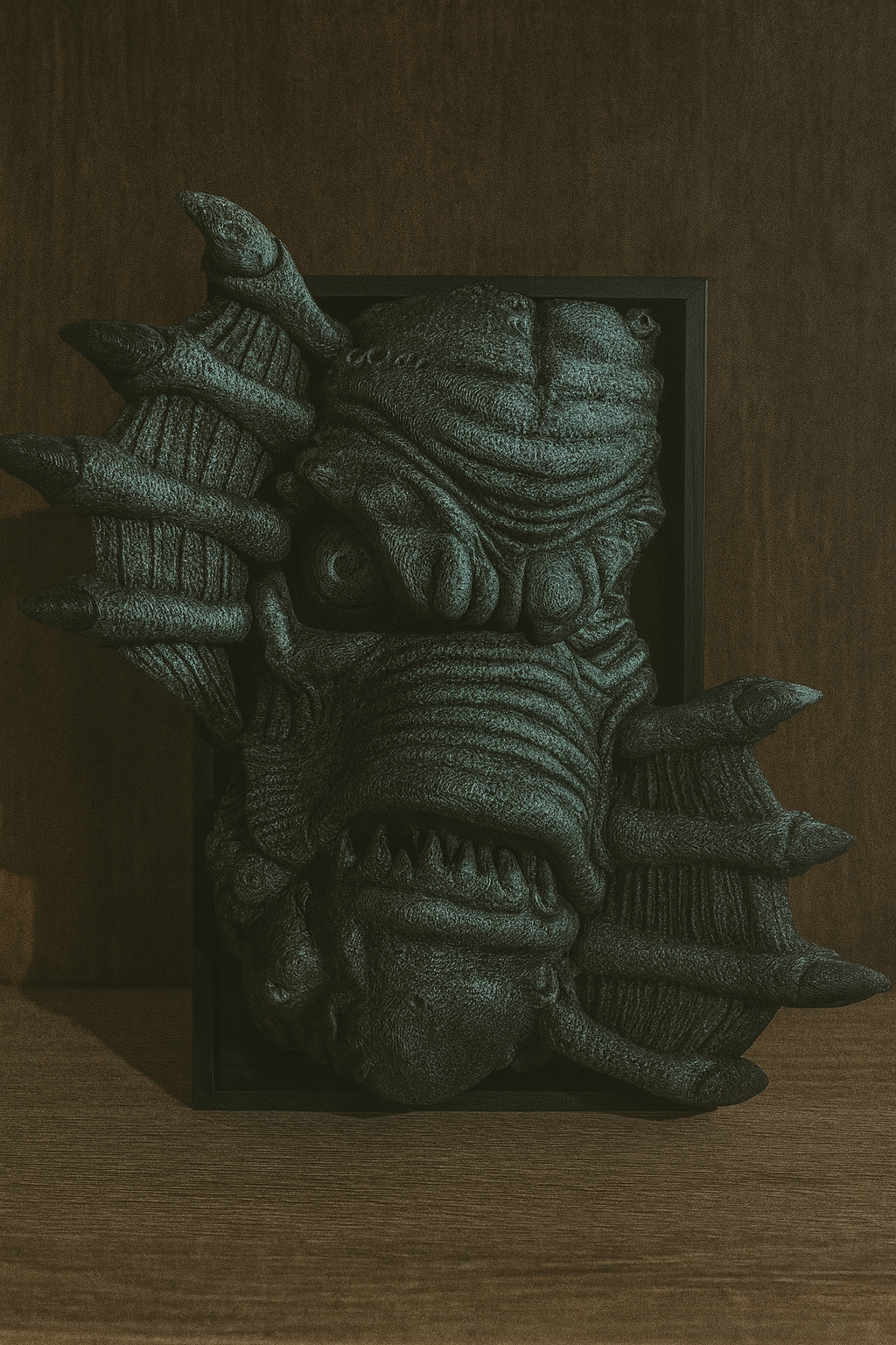 👾 Book Nook "Swamp Monster" – Unheimliches Regal-Highlight