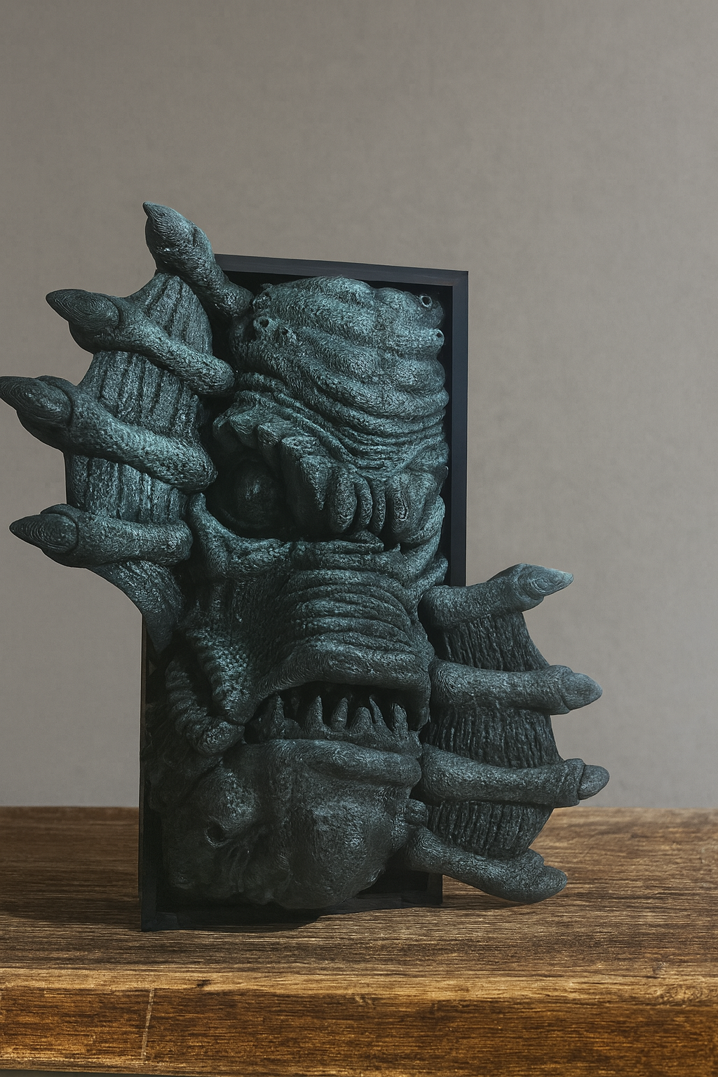 👾 Book Nook "Swamp Monster" – Unheimliches Regal-Highlight