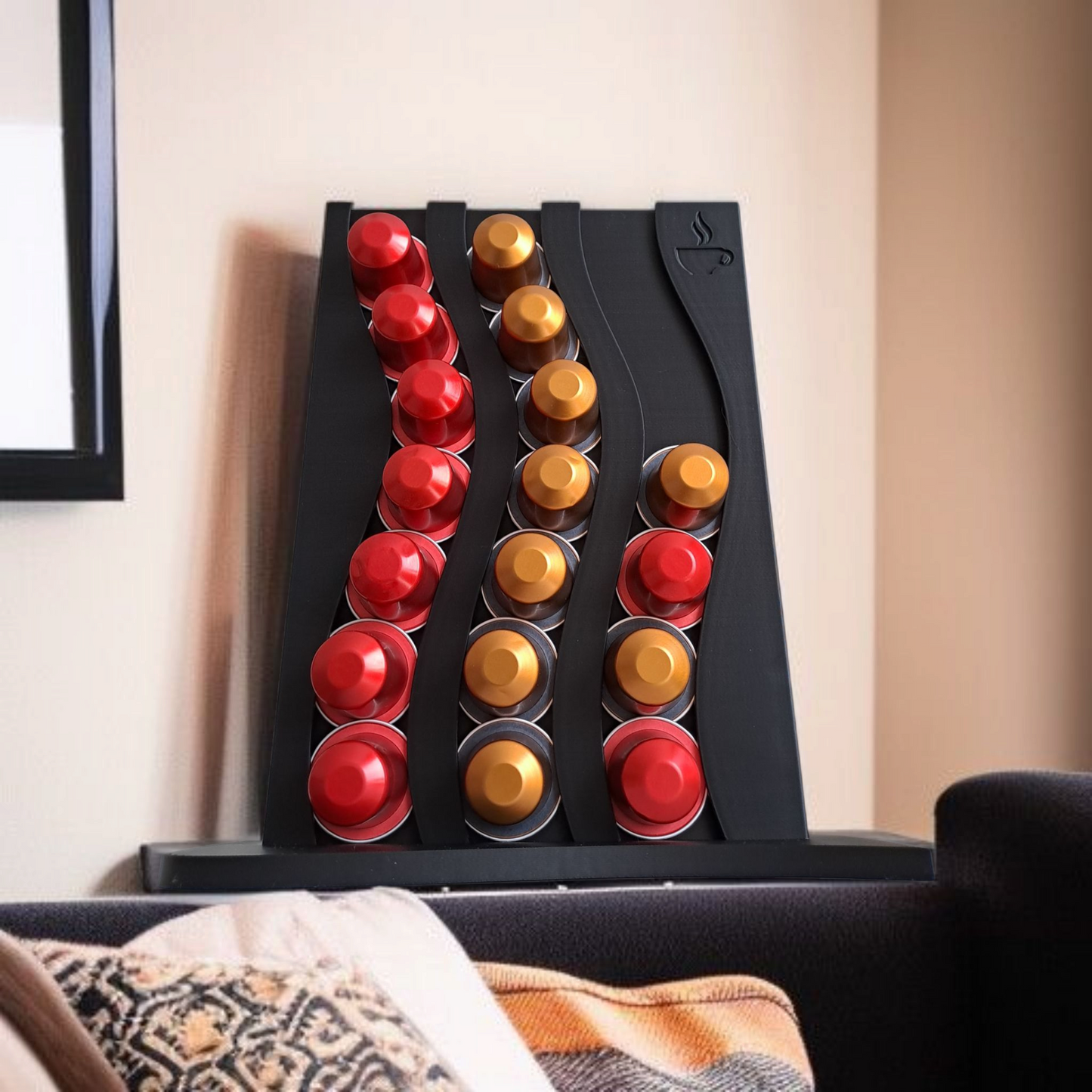 Nespresso-Kapselhalter – elegantes Wellen-Design für deine Kaffeestation