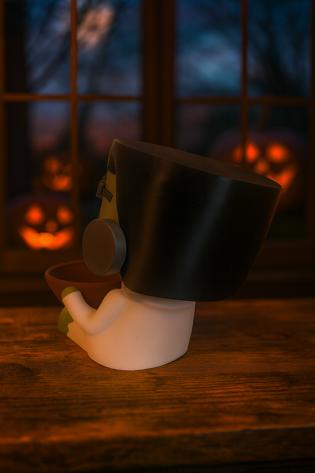 🎃 Dr. Frankenstein mit Schüssel – Perfekt für deine Halloween-Süßigkeiten!