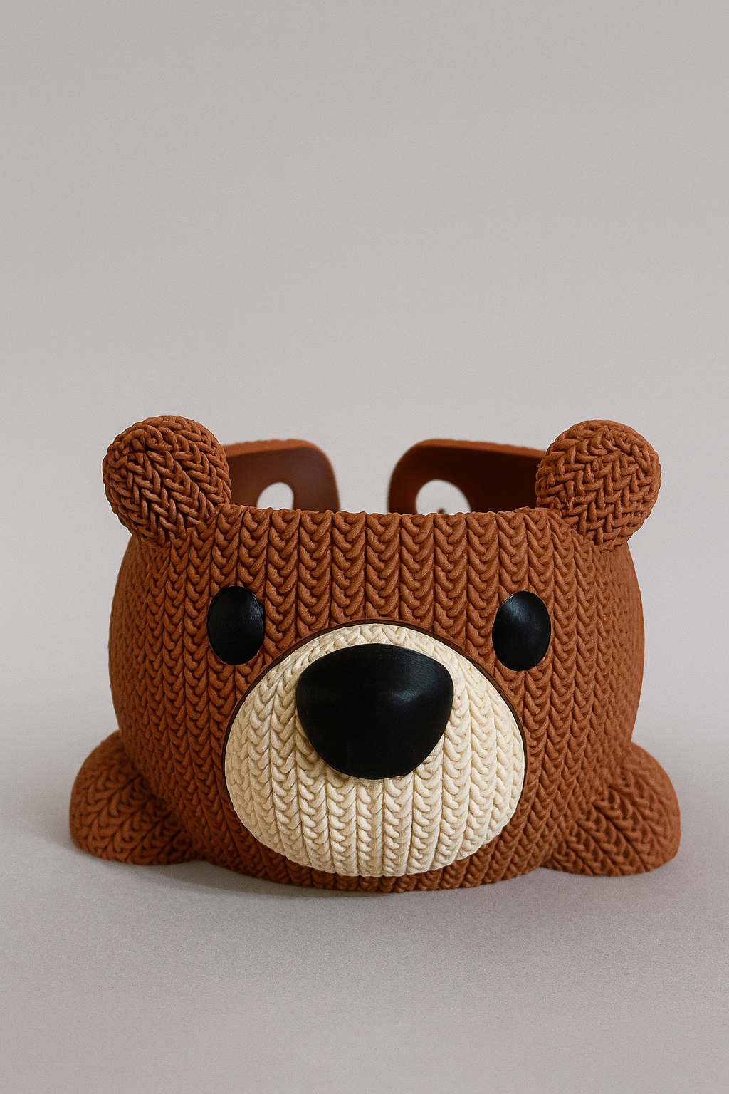 Garnschale Bär "Brummi" – Strickoptik