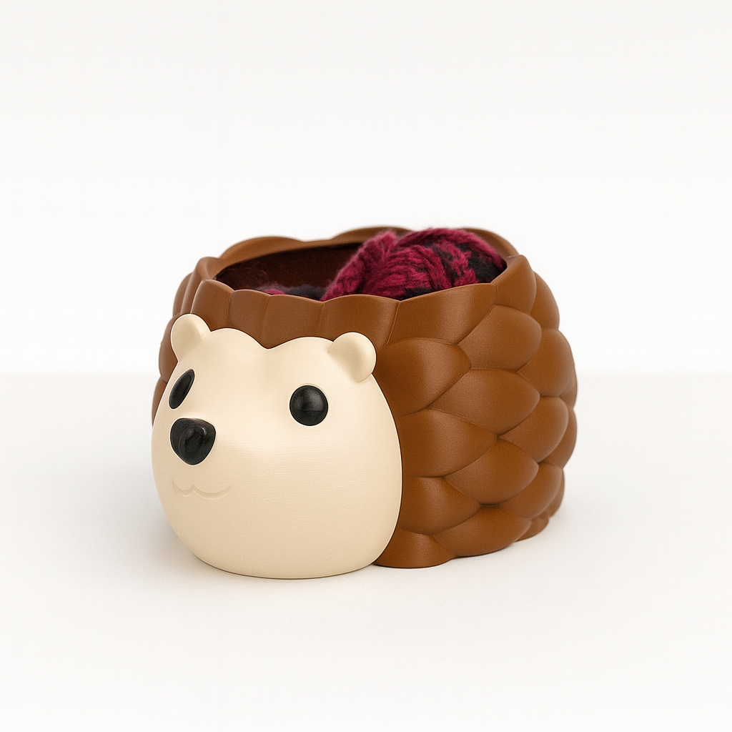 🦔 Garnschale Igel „Inge“ – hält dein Garn zahm & deinen Platz aufgeräumt