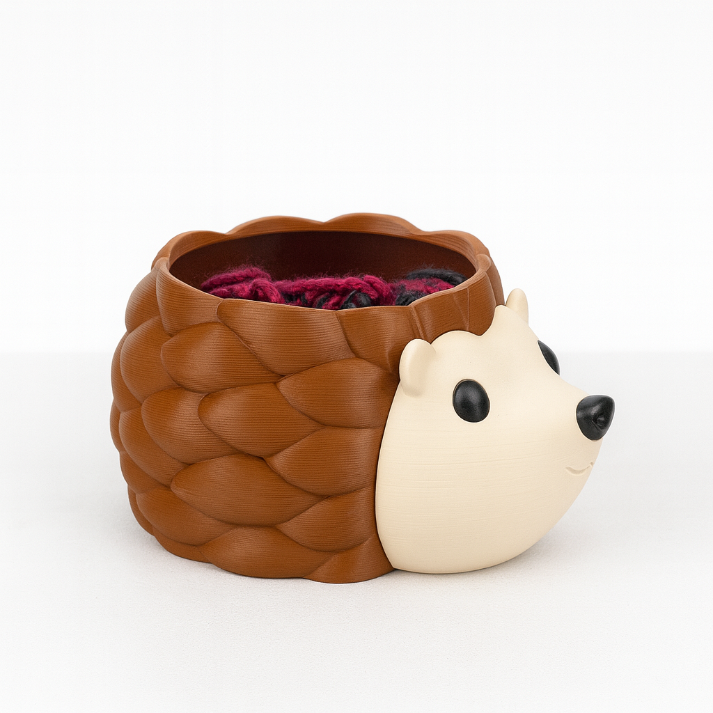 🦔 Garnschale Igel „Inge“ – hält dein Garn zahm & deinen Platz aufgeräumt