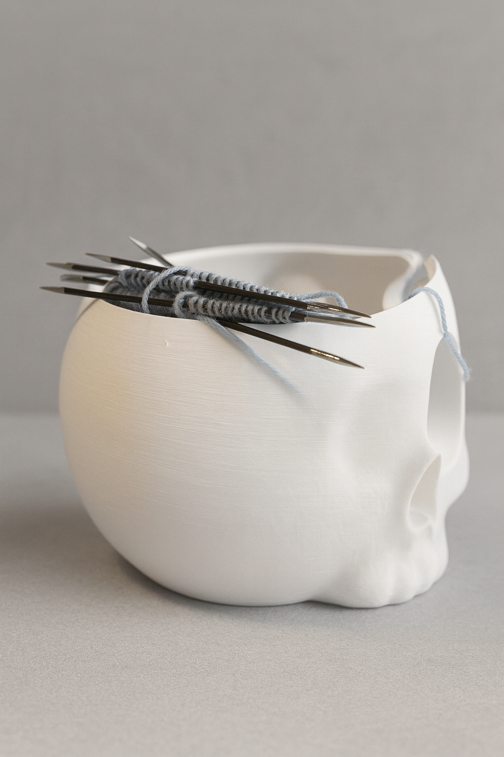 Garnschale Totenkopf – Skull Yarn Bowl 🧶💀