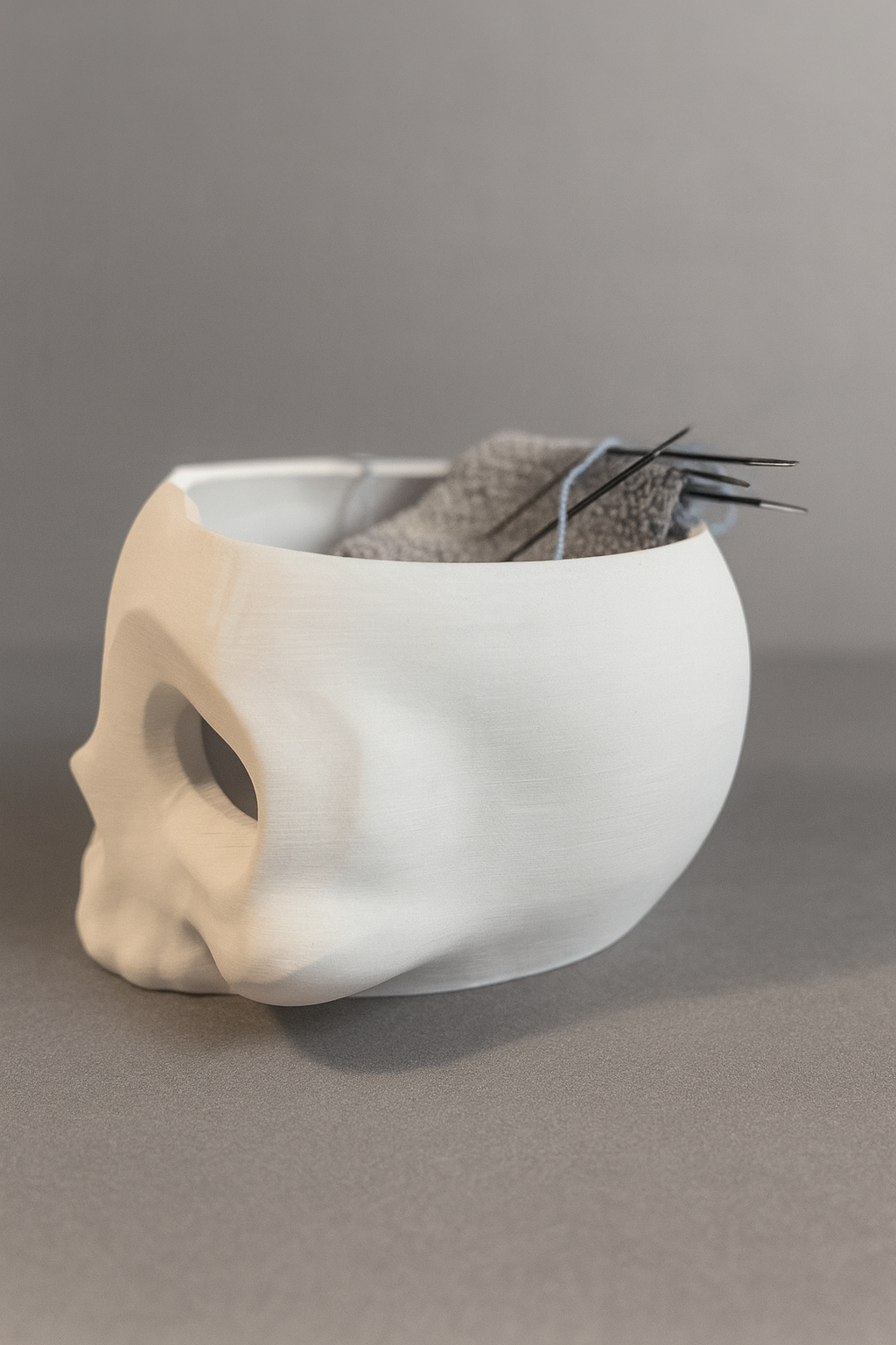 Garnschale Totenkopf – Skull Yarn Bowl 🧶💀