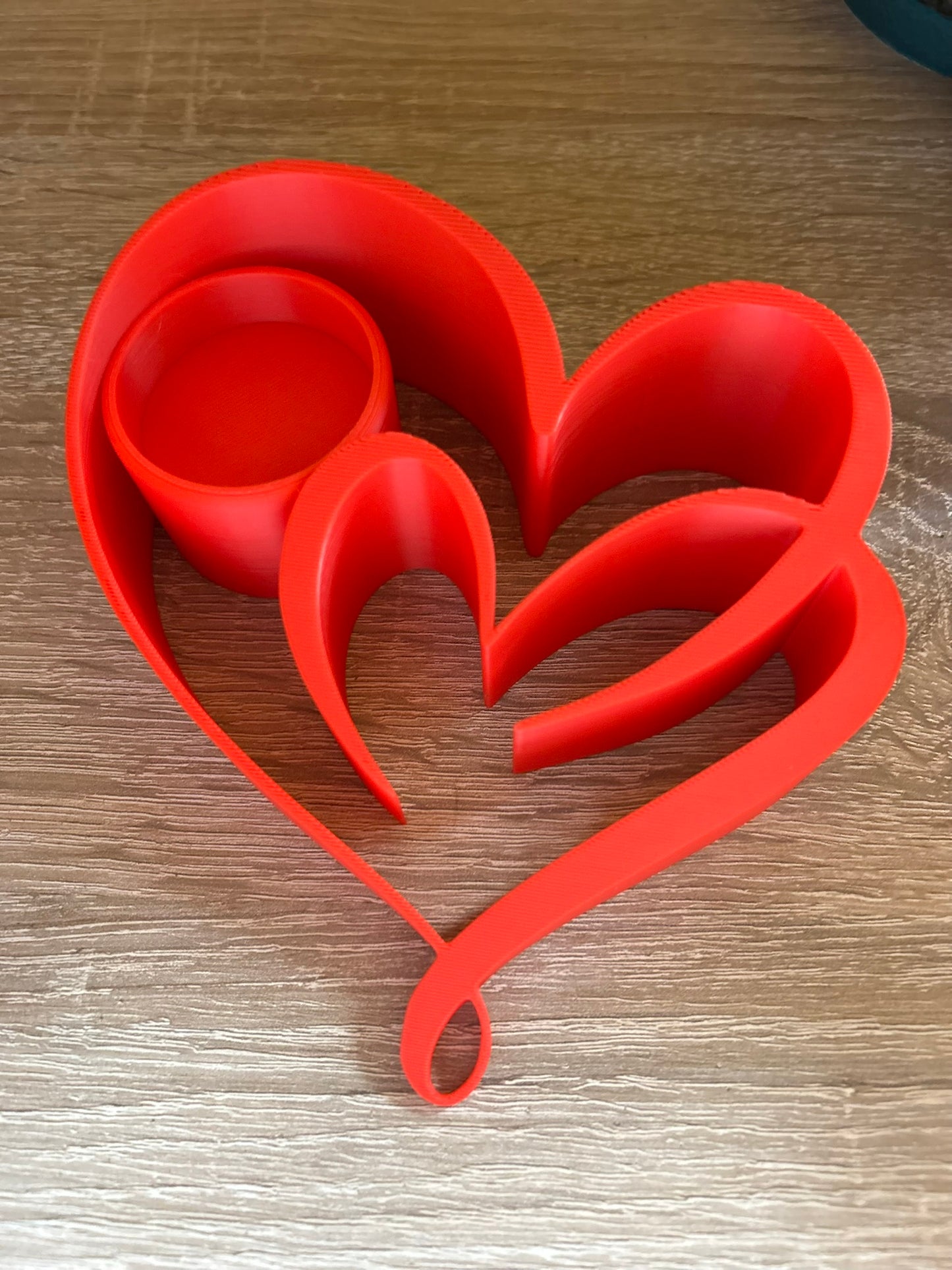 🕯️ Teelichthalter "Two Hearts" – Romantische Deko mit Herz