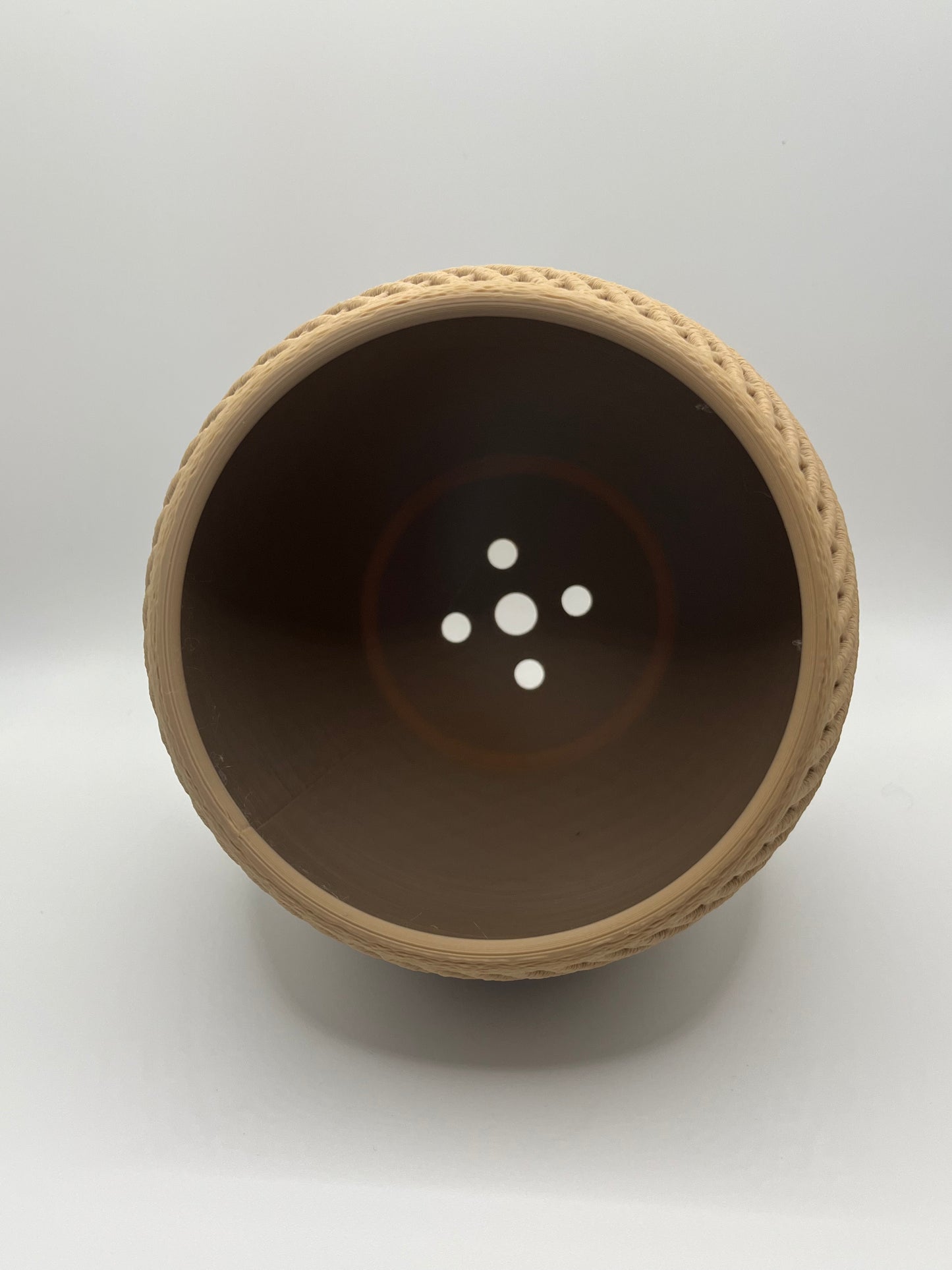 🌿 Modernes Pflanzgefäß "Drift"mit strukturierter Oberfläche | Minimalistischer Übertopf aus PLA |Blumentopf auf Platte 🌿