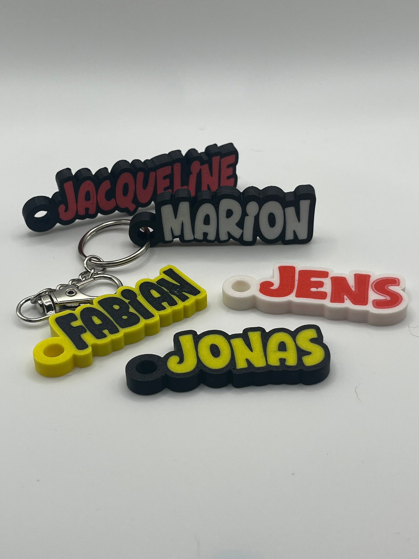 🗝️ Personalisierter Schlüsselanhänger mit Namen – Bis zu 12 Buchstaben | Individuelles Namensschild | 3D-Druck Geschenkidee
