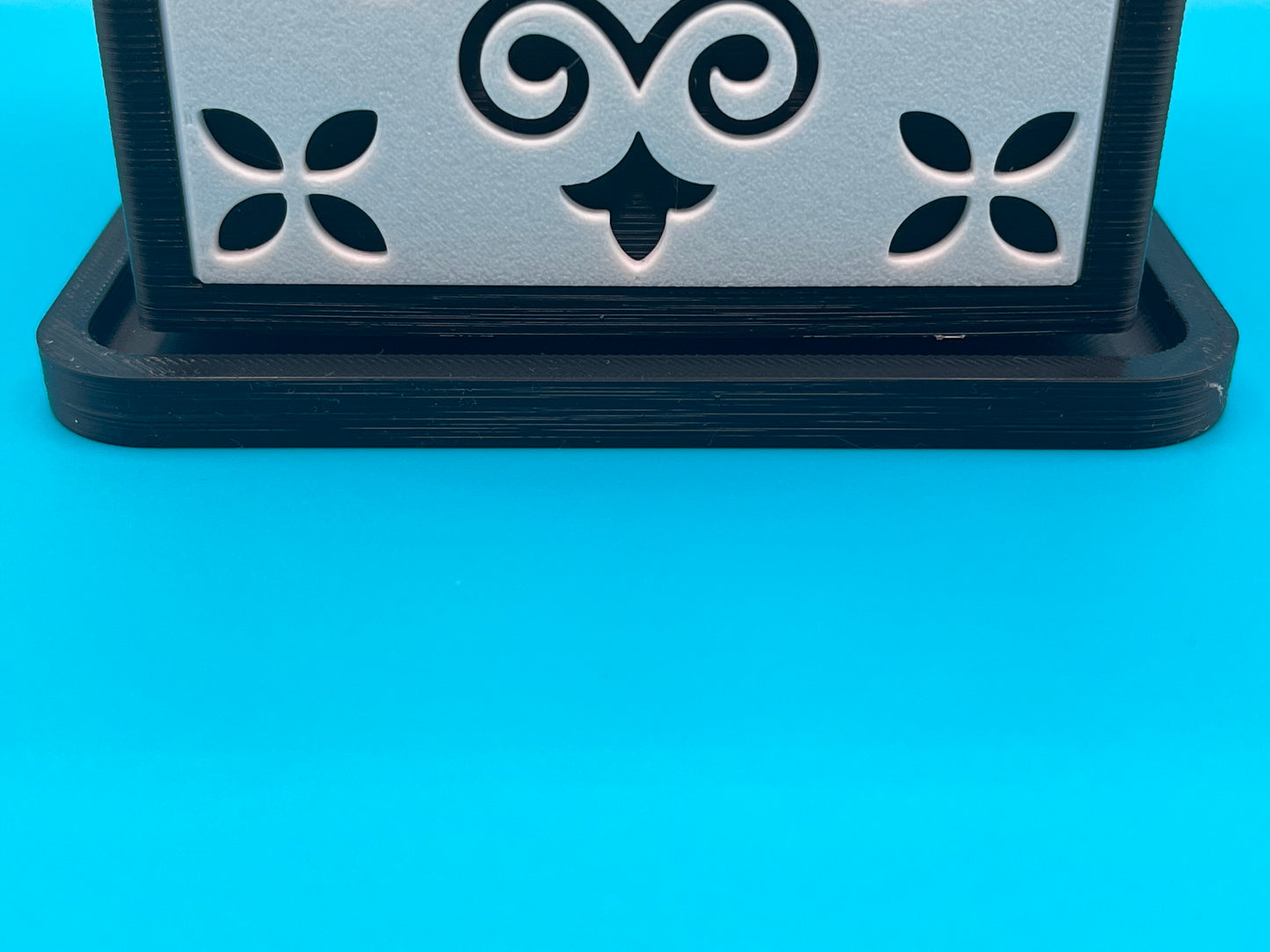Quadratischer Design-Pflanzer mit portugiesischem Fliesenmuster – Modern & dekorativ aus PLA (100 mm)