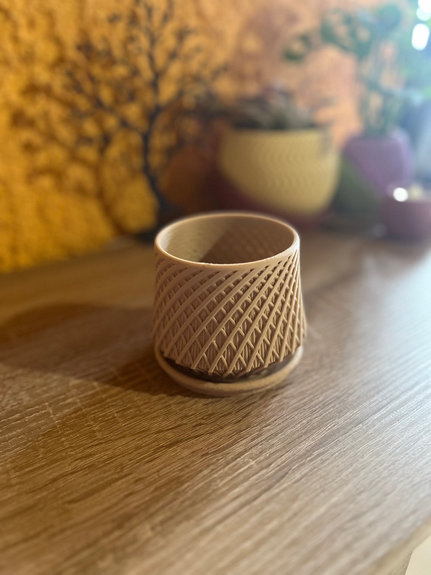 Kairo · Pflanzgefäß mit Untersetzer – Modern und Minimalistisch