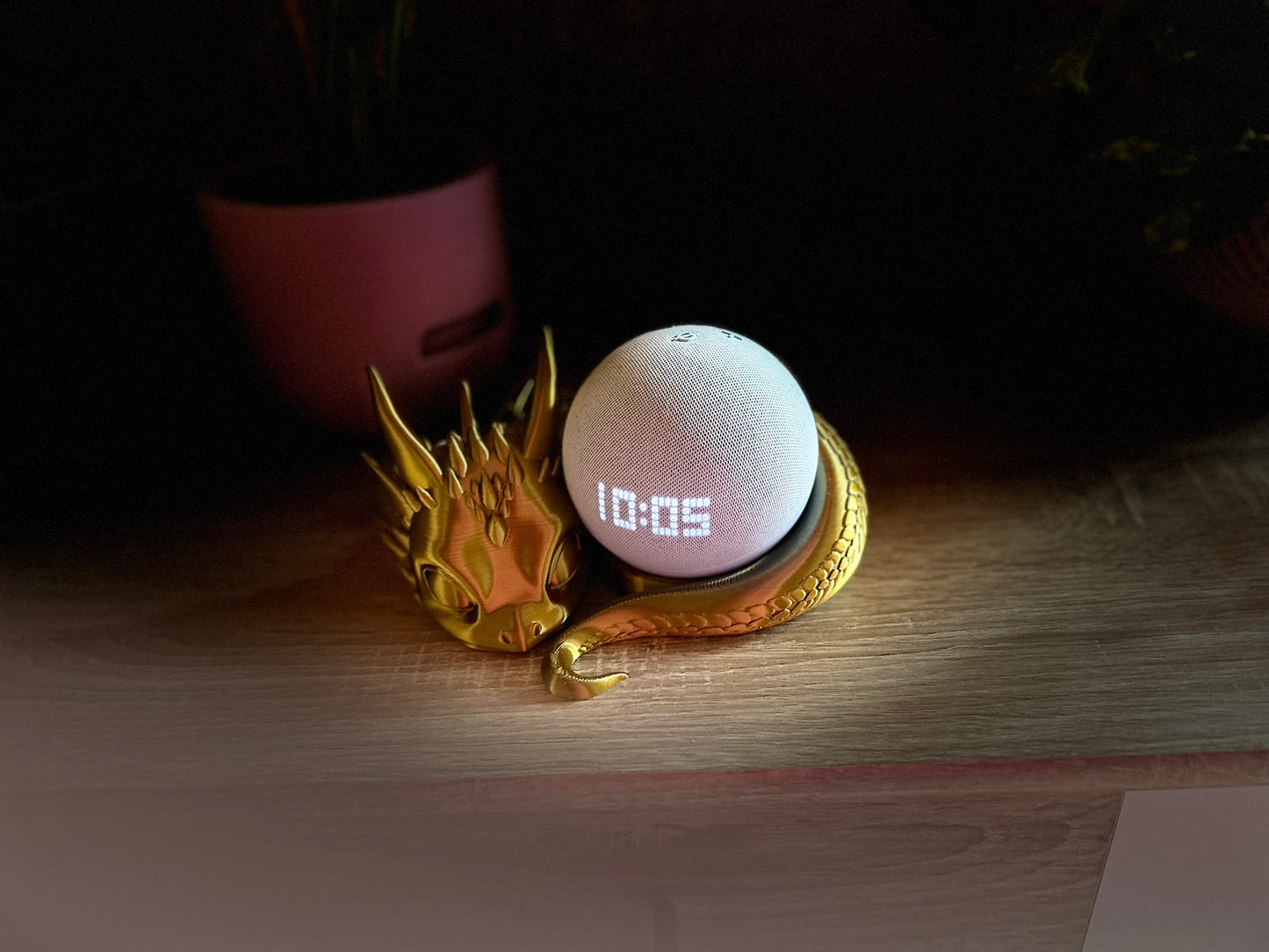 🐉 Drachenfigur - Thron für Smartspeaker