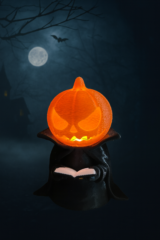„Halloween Figur Pumpkin Head mit Kürbiskopf – Frontansicht“