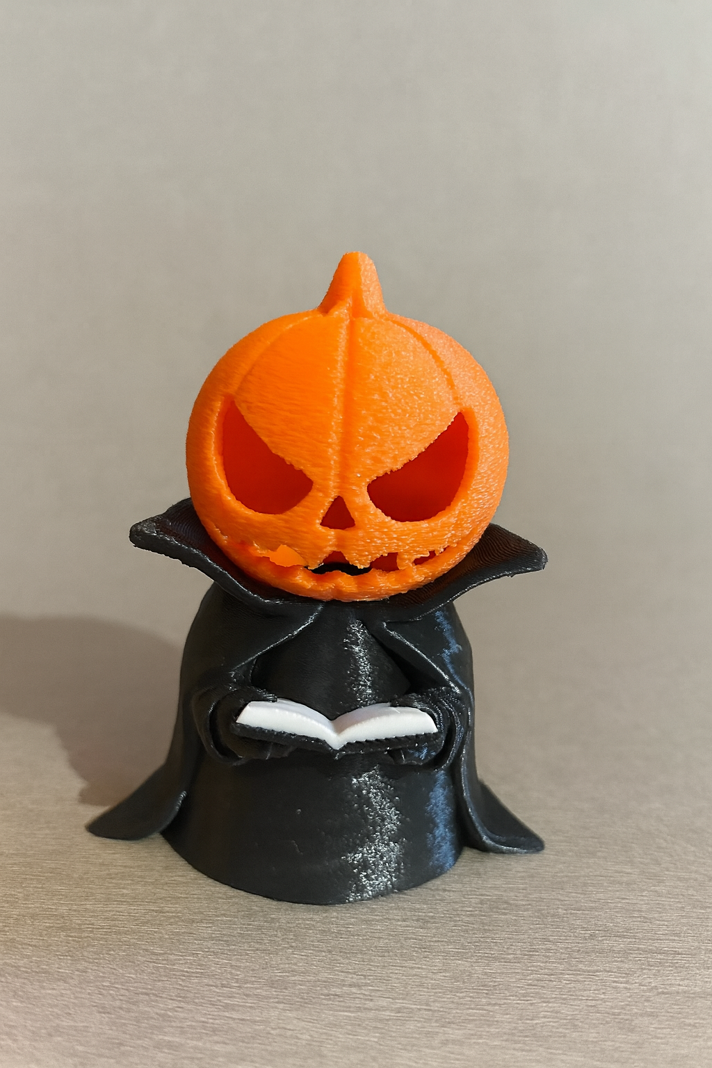 🎃 Halloween Dekofigur „Pumpkin Head“ – für LED-Teelicht