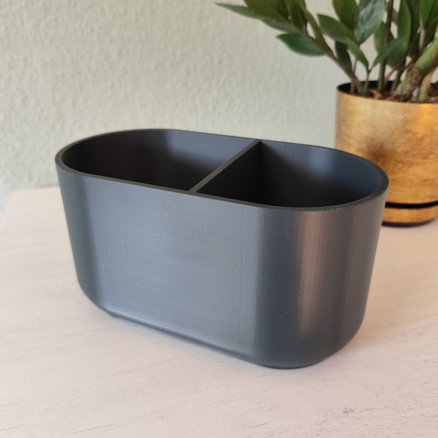 Küchenutensilienhalter – zeitloses Design mit 2 Fächern