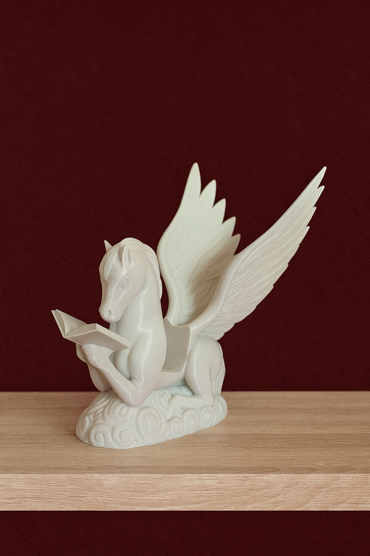 🦄 Pegasus Buch- & Tablethalter – Magie trifft Funktionalität