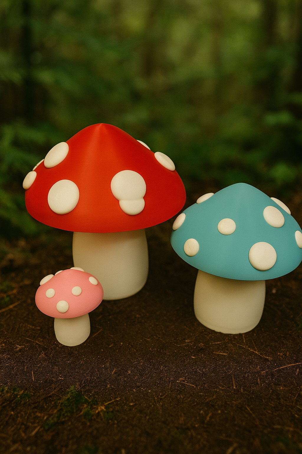 🍄 3er Set Deko-Pilze – Farbauswahl möglich
