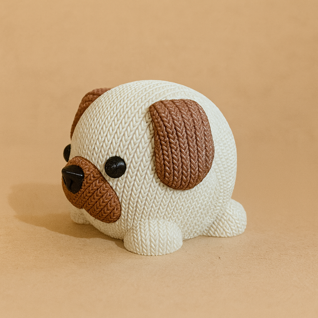 🐶 Spardose „Hund“ – in liebevoller Strickoptik mit Schraubverschluss