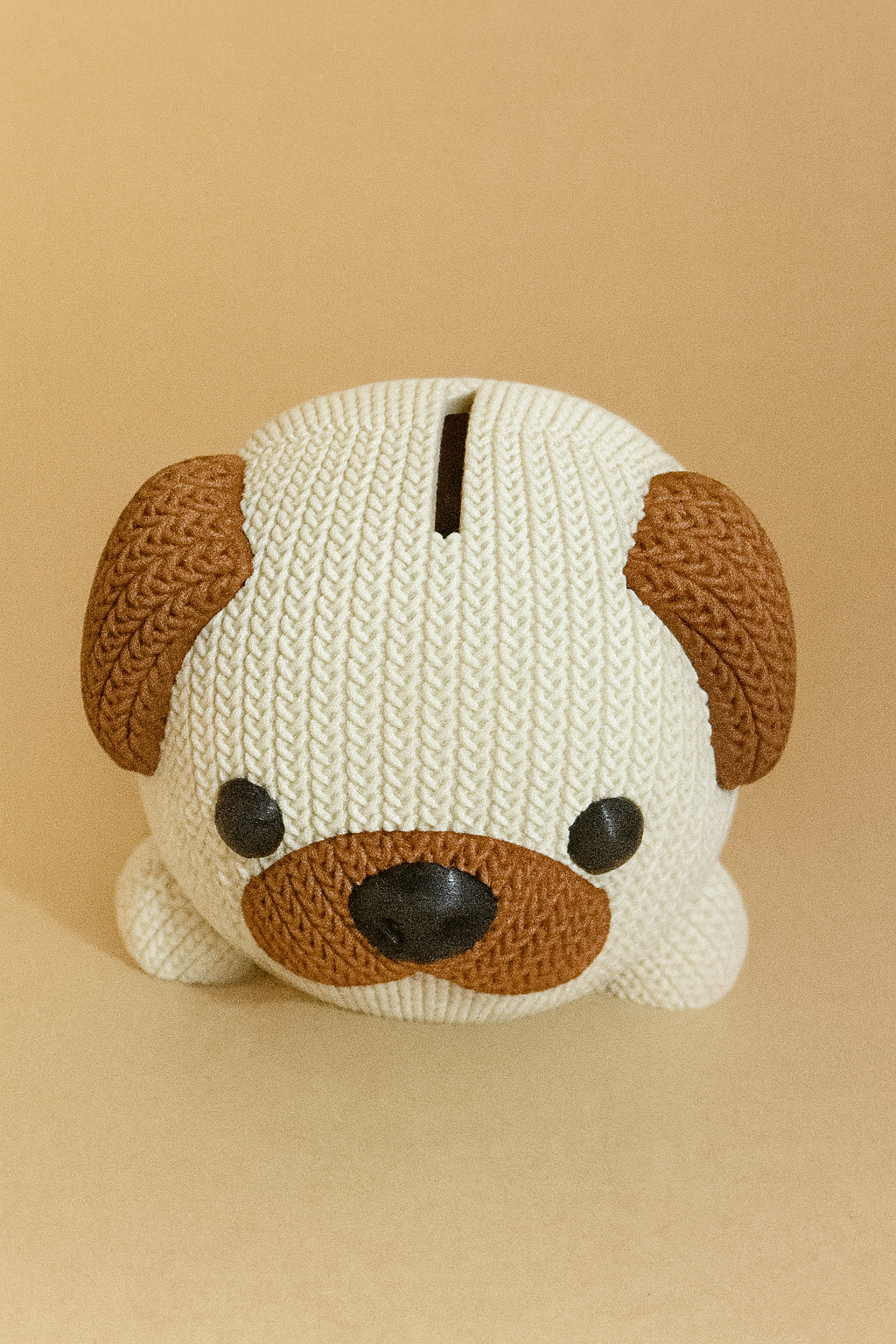 🐶 Spardose „Hund“ – in liebevoller Strickoptik mit Schraubverschluss