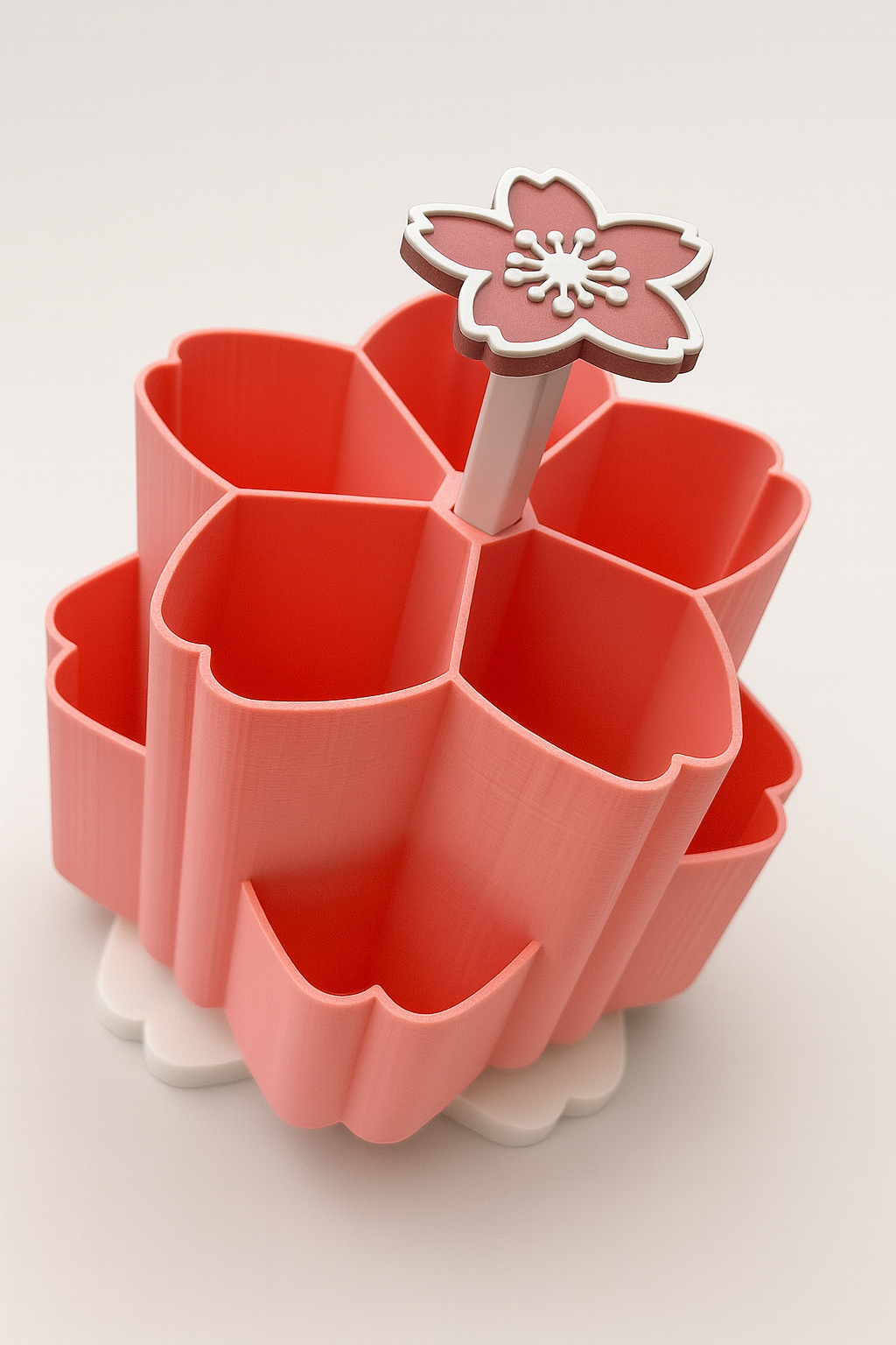 🌸 Drehbarer Sakura-Schreibtischorganizer