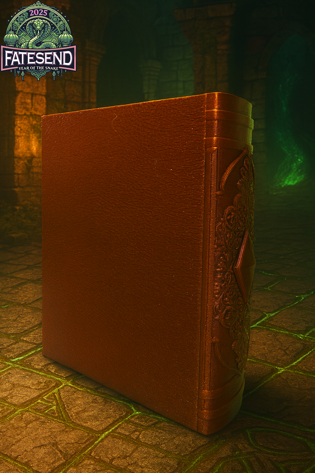 📖 Book Tome "Ancient" – Modulares Aufbewahrungsbuch aus Silk PLA