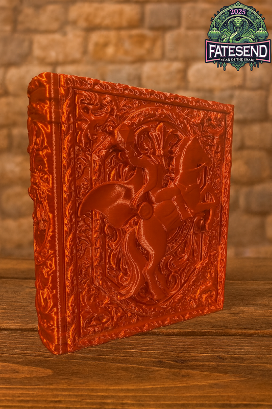 Book Tome "Headless Horseman" – Modularer Würfelturm & Aufbewahrungsbuch aus Silk PLA