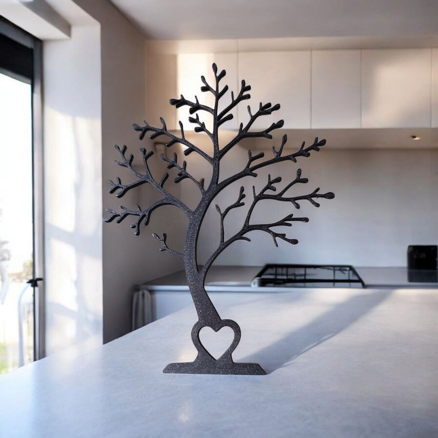 🌳 Minimalistischer Baum – Dekobaum mit Herzsockel | Modern, verspielt & stilvoll 🌳