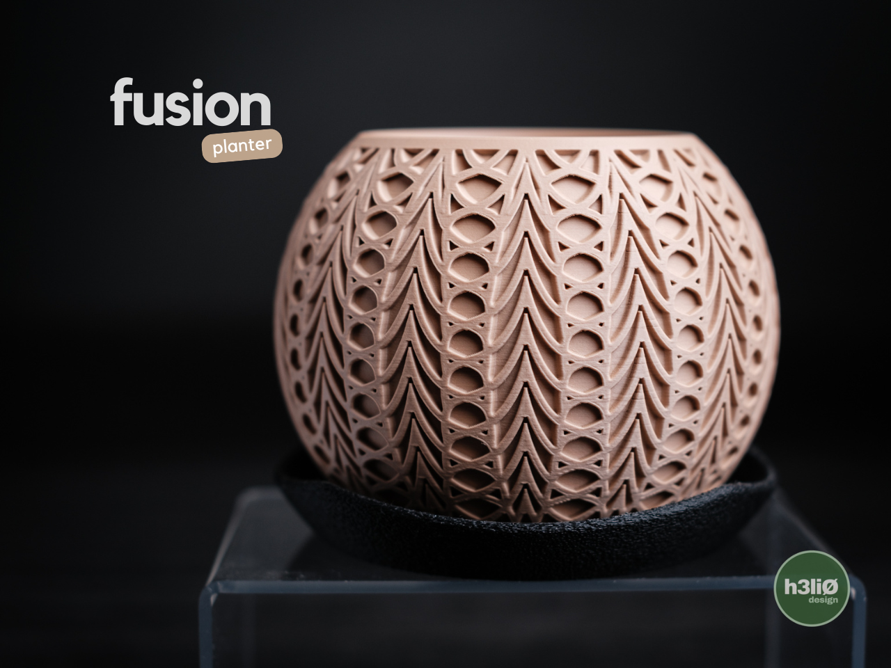 fusion · Pflanzgefäß – skulptural, minimalistisch & erhöht auf Tropfblech