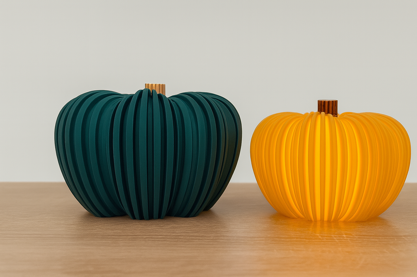 🎃 3er-Set Kürbis-Dekoration – LED-geeignet & herbstlich schön