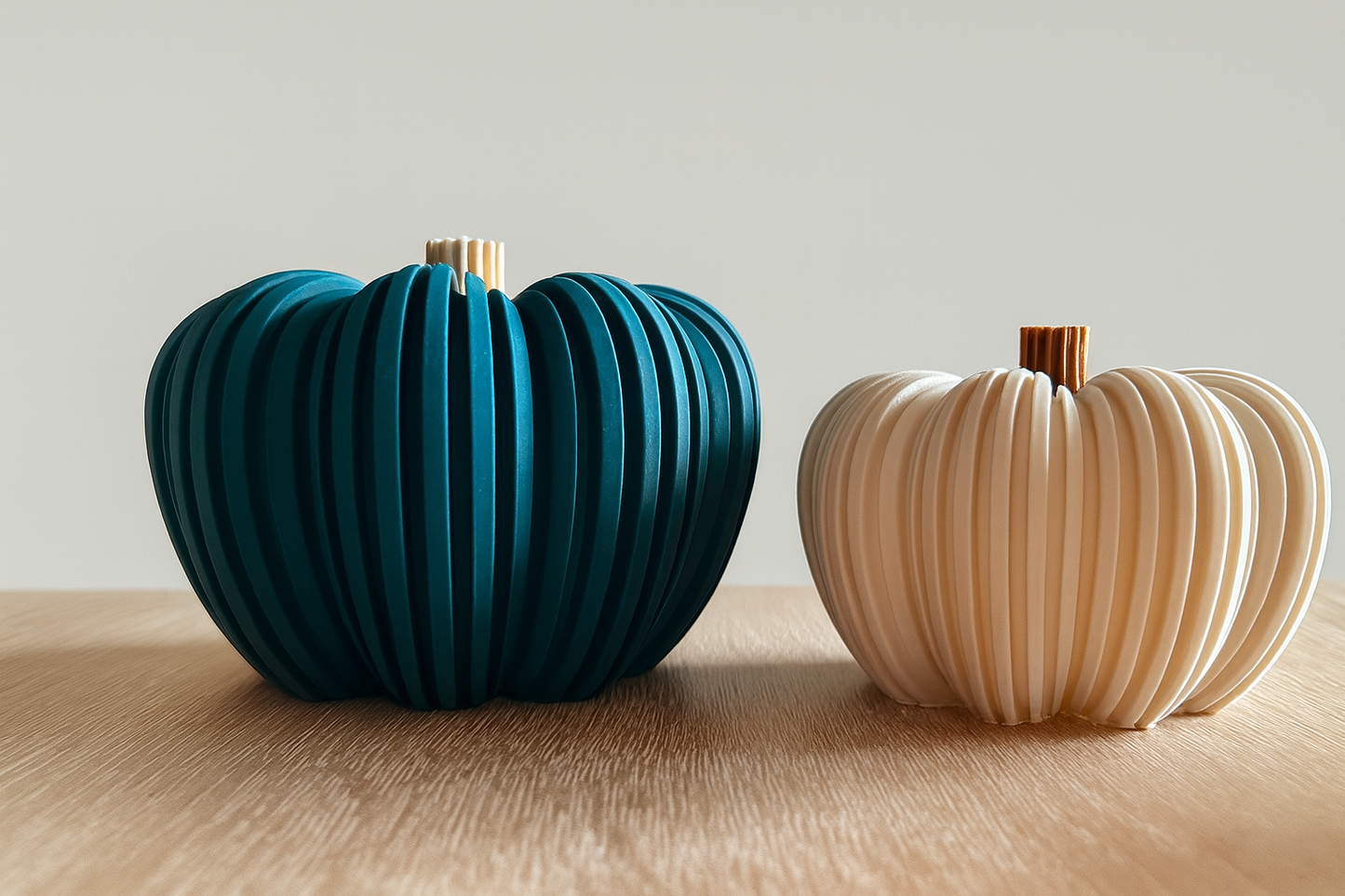 🎃 3er-Set Kürbis-Dekoration – LED-geeignet & herbstlich schön