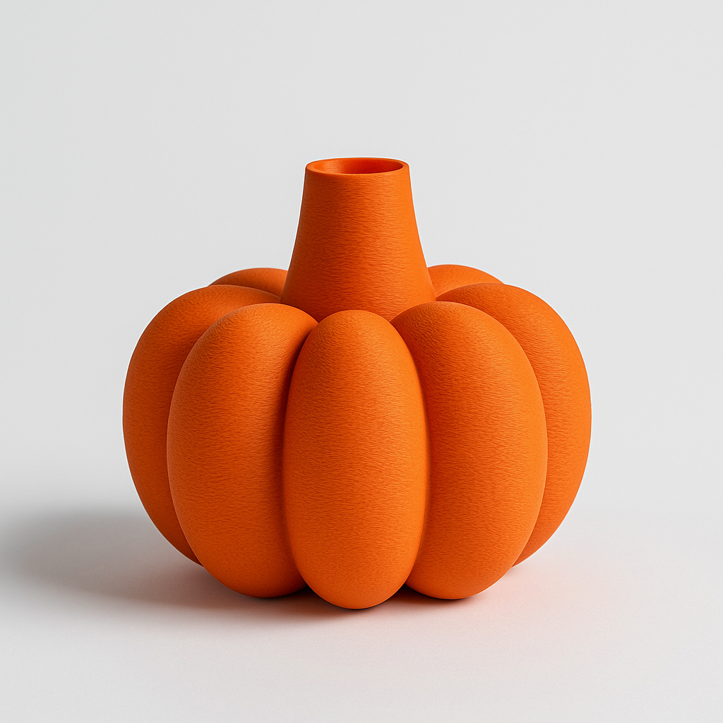 🎃 Kürbis-Vase im herbstlichen Design – Deko aus PLA