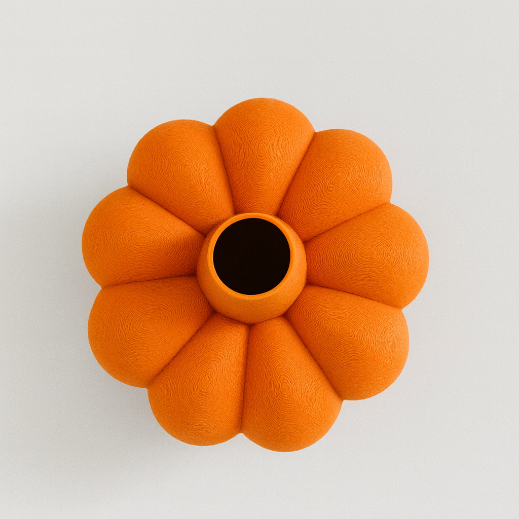 🎃 Kürbis-Vase im herbstlichen Design – Deko aus PLA