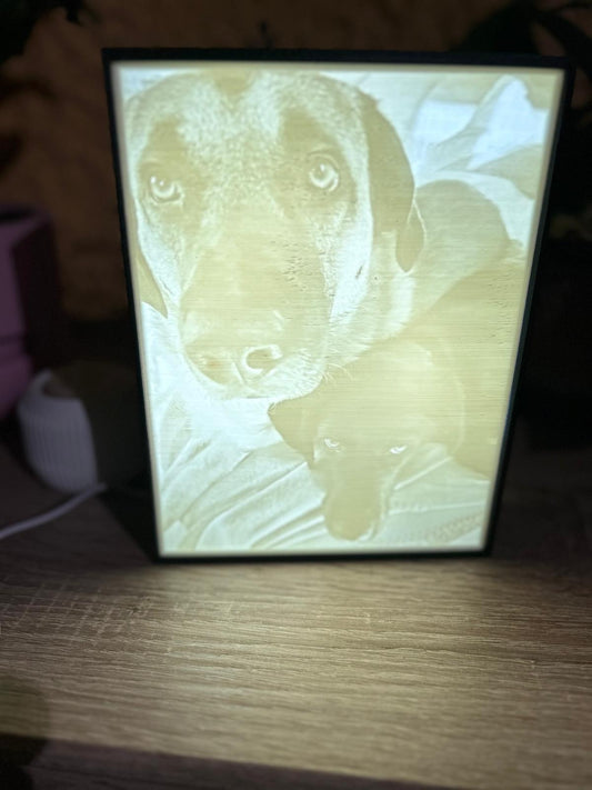 📸 Personalisiertes Lithophane LED-Bild mit deinem Foto – Einzigartige Deko mit Wow-Effekt!