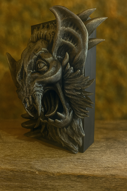 Book Nook „Bat“ | Handveredeltes Unikat aus PLA | Fantasy Regal Deko mit Fledermaus