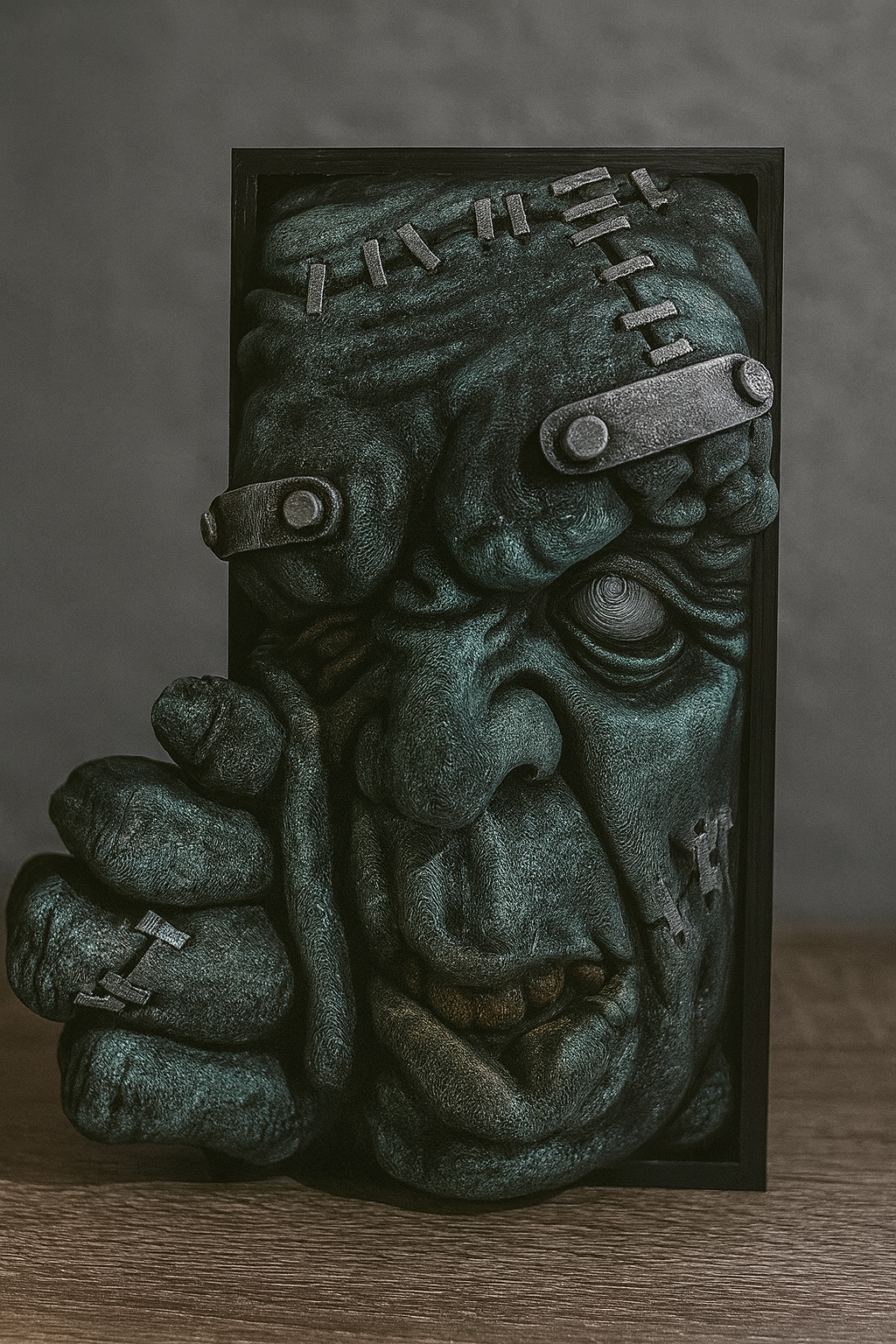 Book Nook „Frankenstein“ | Gothic Regal Deko | 3D Druck Unikat