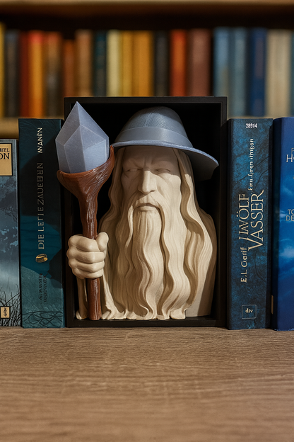 🧙‍♂️ Book Nook "Glowing Wizard" – Magie für dein Bücherregal