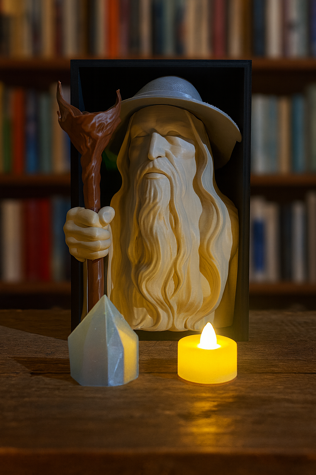 🧙‍♂️ Book Nook "Glowing Wizard" – Magie für dein Bücherregal