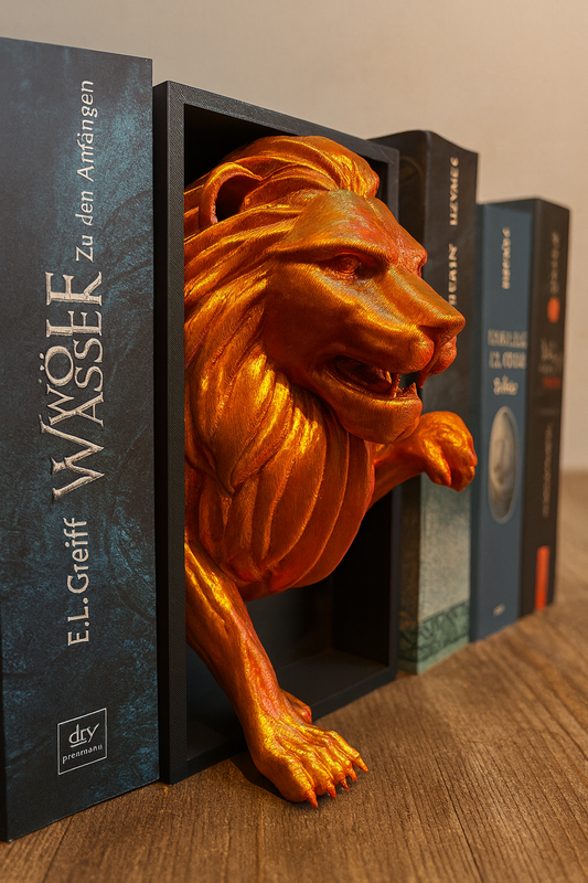 🦁 Book Nook „Der aufsteigende Löwe“ – Magisches Bücherregal-Highlight für Fantasy-Fans