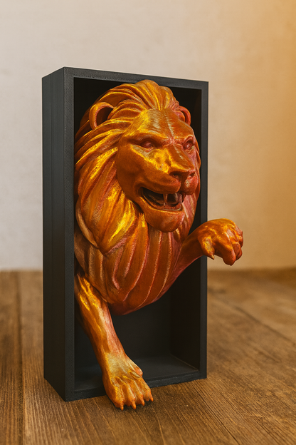 🦁 Book Nook „Der aufsteigende Löwe“ – Magisches Bücherregal-Highlight für Fantasy-Fans