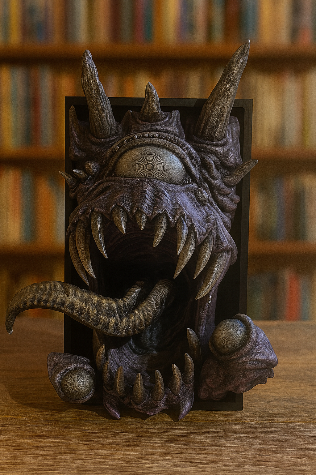 👁️ Book Nook „Watcher“ – Der Wächter deiner Bibliothek 📚